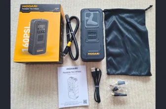 Showing On field Modari Tire Inflator felling air in car